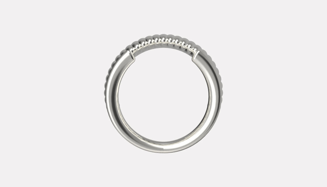 Anello dal design a giogo